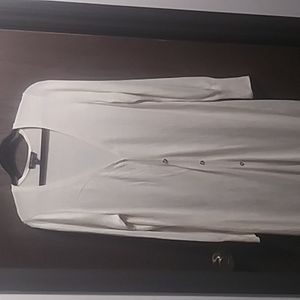 LIKE NEW H by Halston Long button front sweater